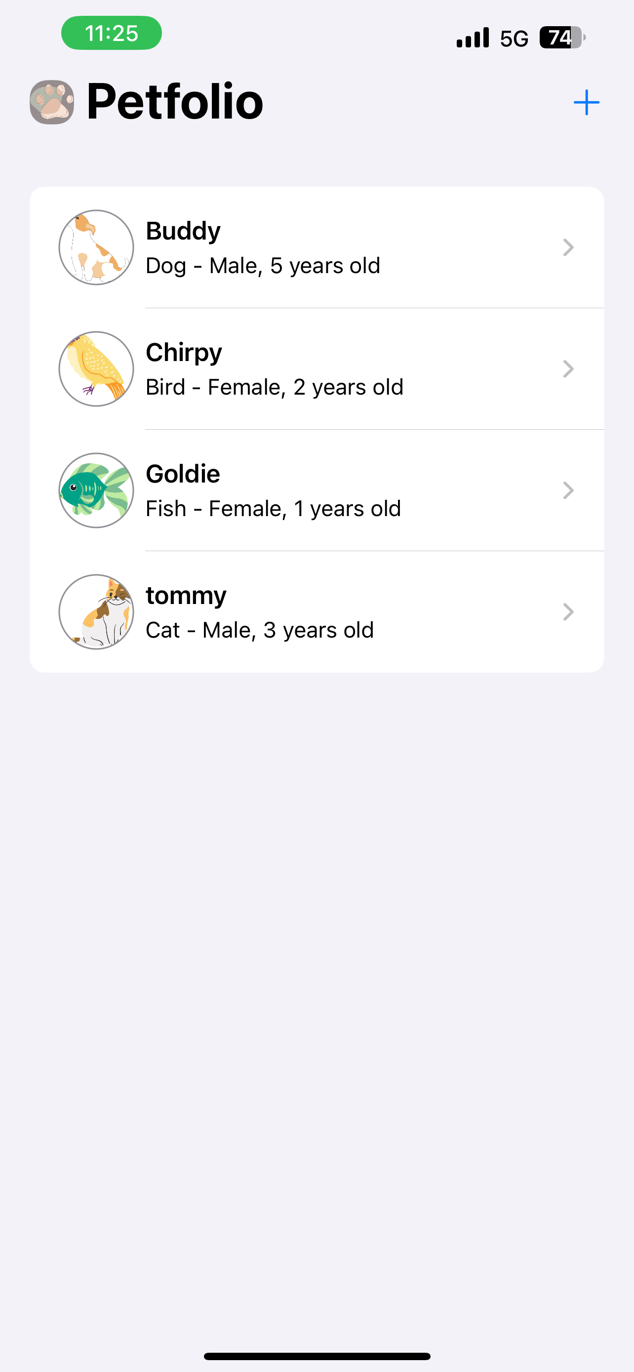 Pet Record App Screenshot 1