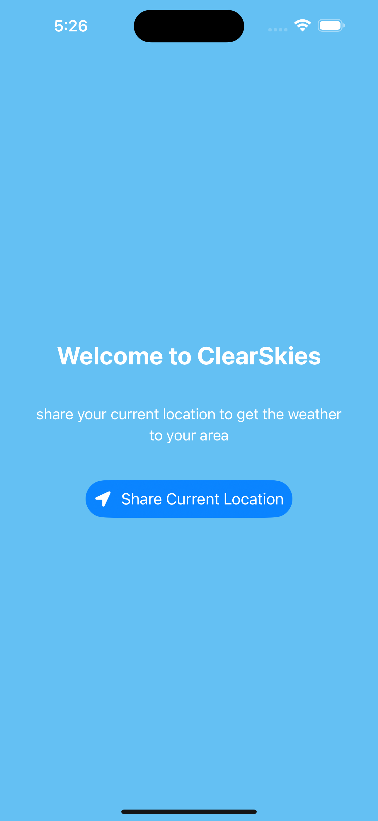 Weather App Screenshot 1